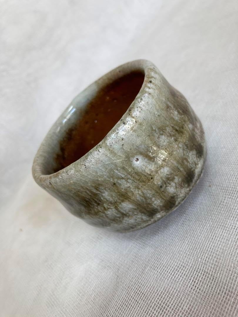 瀬戸焼/穴窯志野ぐい呑/ぐい50 X idk 様用 志音窯 黄