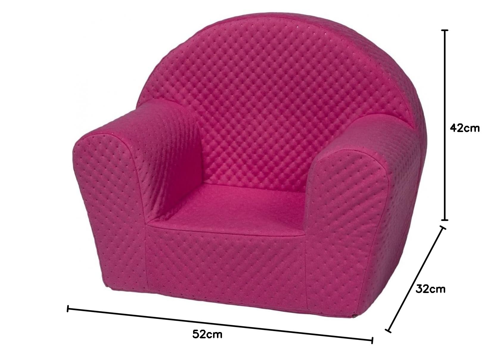 Image secondaire de Velinda Fauteuil piqué pour Enfant (Couleur: Rose)