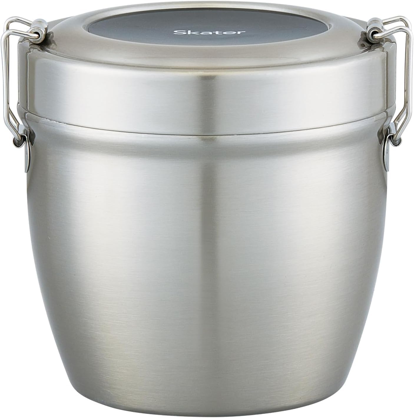 Skater Stainless Steel Insulated Bento Box - Japanese Lunch Pot - 800ml (27fl oz) - Large Capacity - Vacuum Double-Walled - Silver