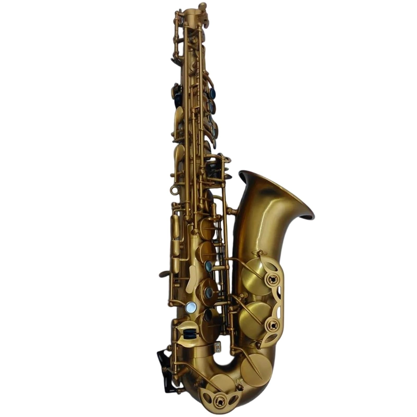 Saksofony Saksofon Sopranowy Rurowy W Tonacji B Dur Profesjonalny Instrument Dęty Blaszany Vintage Z Futerałem