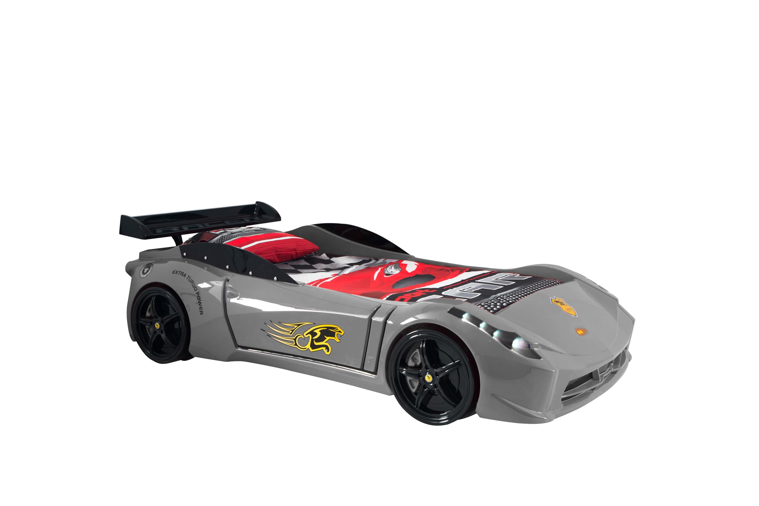 Amazon.com: TT Twin Race Car Bed, Remote Control, LED Lights