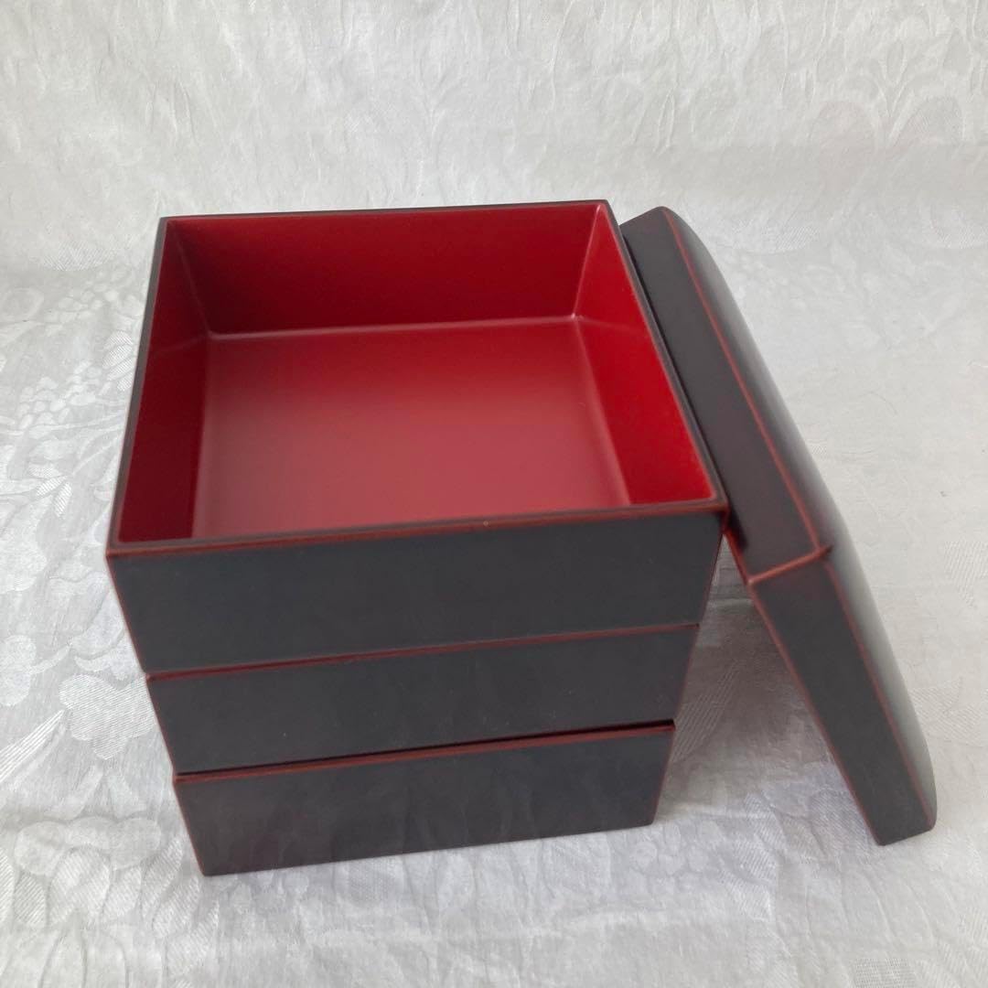 会津塗 三段重 木製 本うるし塗 木製 本漆塗り 本うるしぬり 会津塗 三段重 木製 本うるし塗 木製 本漆塗り 本うるしぬり