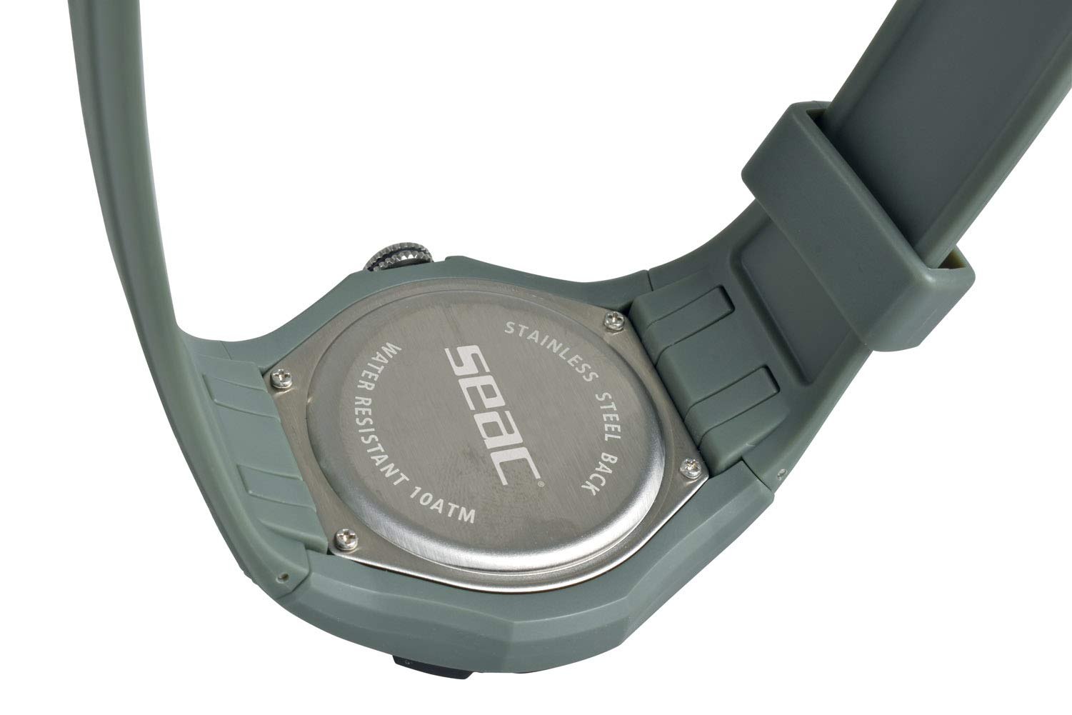 Seac Unisex Adult Sporty zegarek na rękę z gumową taśmą, wodoszczelny 100 m