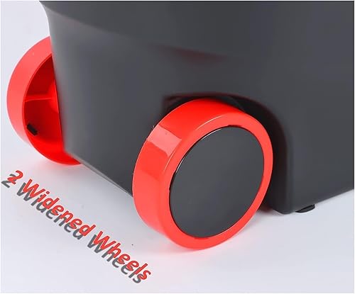 Miniatura 4 de Juego de trapeador giratorio ajustable de 61 pulgadas y cubo, trapeador autoescurrido con 3 repuestos de microfibra y dispensador de jabón para