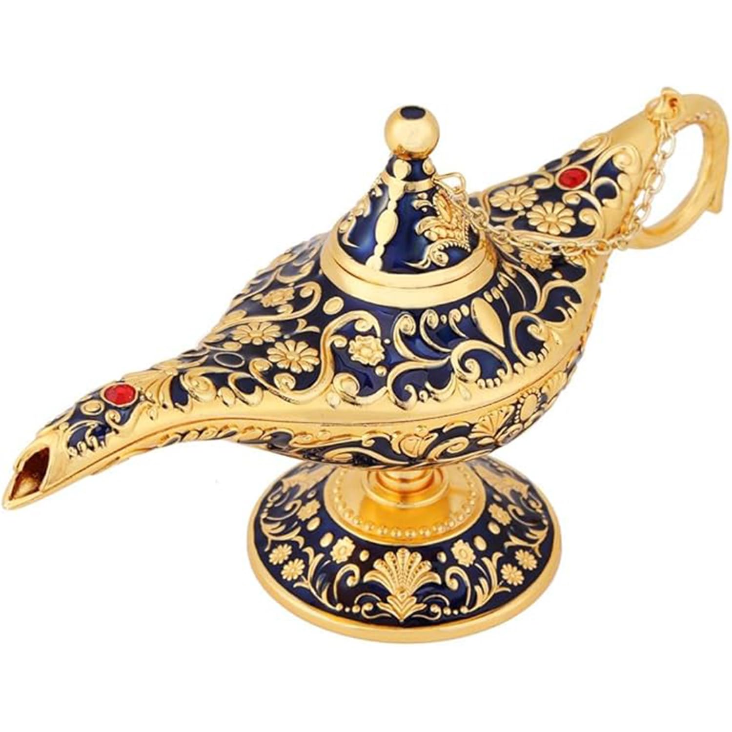 TASLAR Vintage Magical Legend Aladdins Genie Lamp for Home/Wedding, Collectible Fancy Rare Classic Arabian Costume Props Lamp Pot, Office Table Decoration & Gift for Party / Birthday (Blue) (B07PQMW1G1) Amazon Price History, Amazon Price Tracker