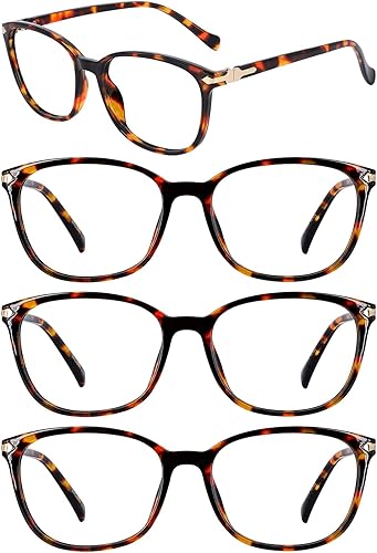 Miniatura 7 de Paquete de 4 lentes de lectura con bloqueo de luz azul para mujer, filtro UV, para lectores de computadora 1.0 1.25 1.5 1.75 2.0 2.25 2.5 2.75 3.0