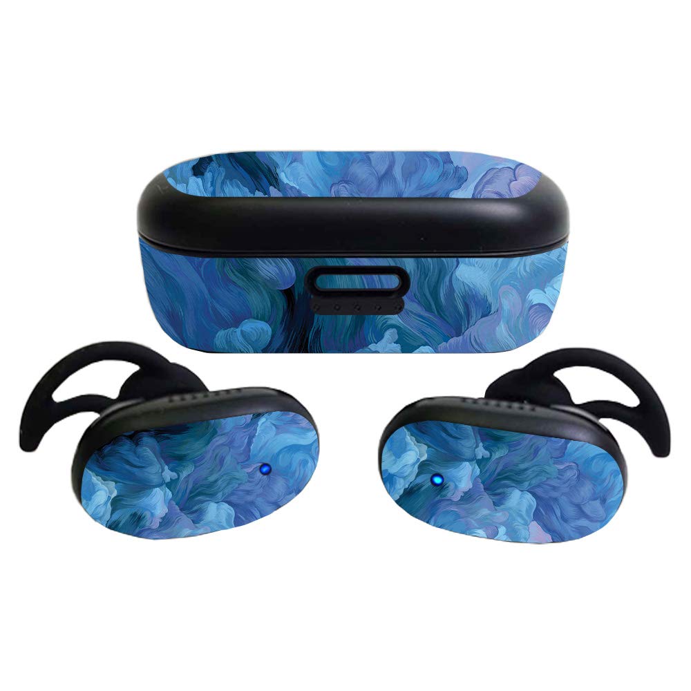 MightySkins Glossy Glitter Skin Compatible with Bose QuietComfort Earbuds (2020)