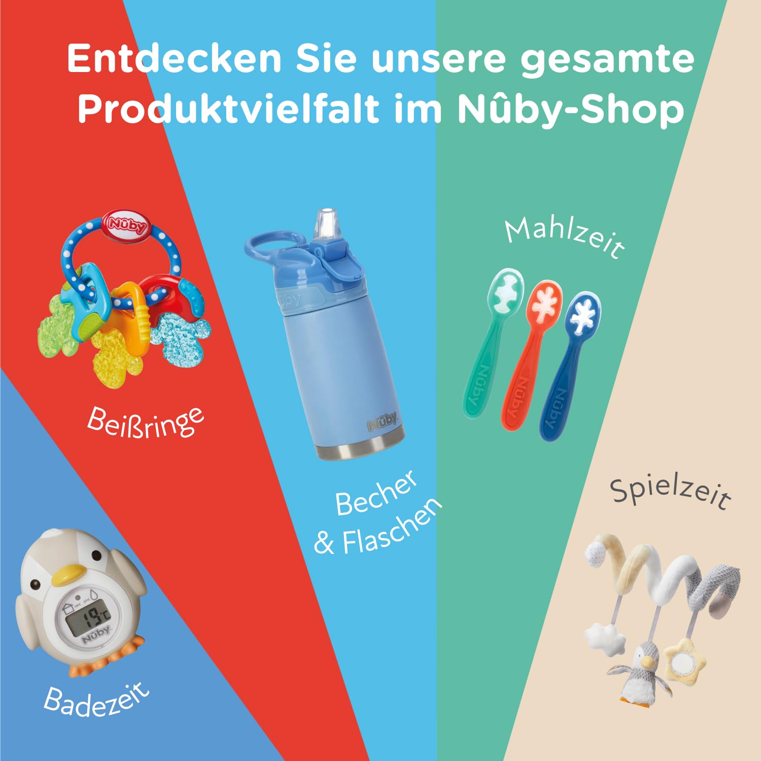 Nuby - My Real Potty - Baby-Töpfchen für Töpfchentraining – Töpfchen für Kinder mit Spülgeräusch & Batterien Inklusive – Kindertoilette ab 18 Monaten – Realistisches Baby WC Zum Üben – Weiss