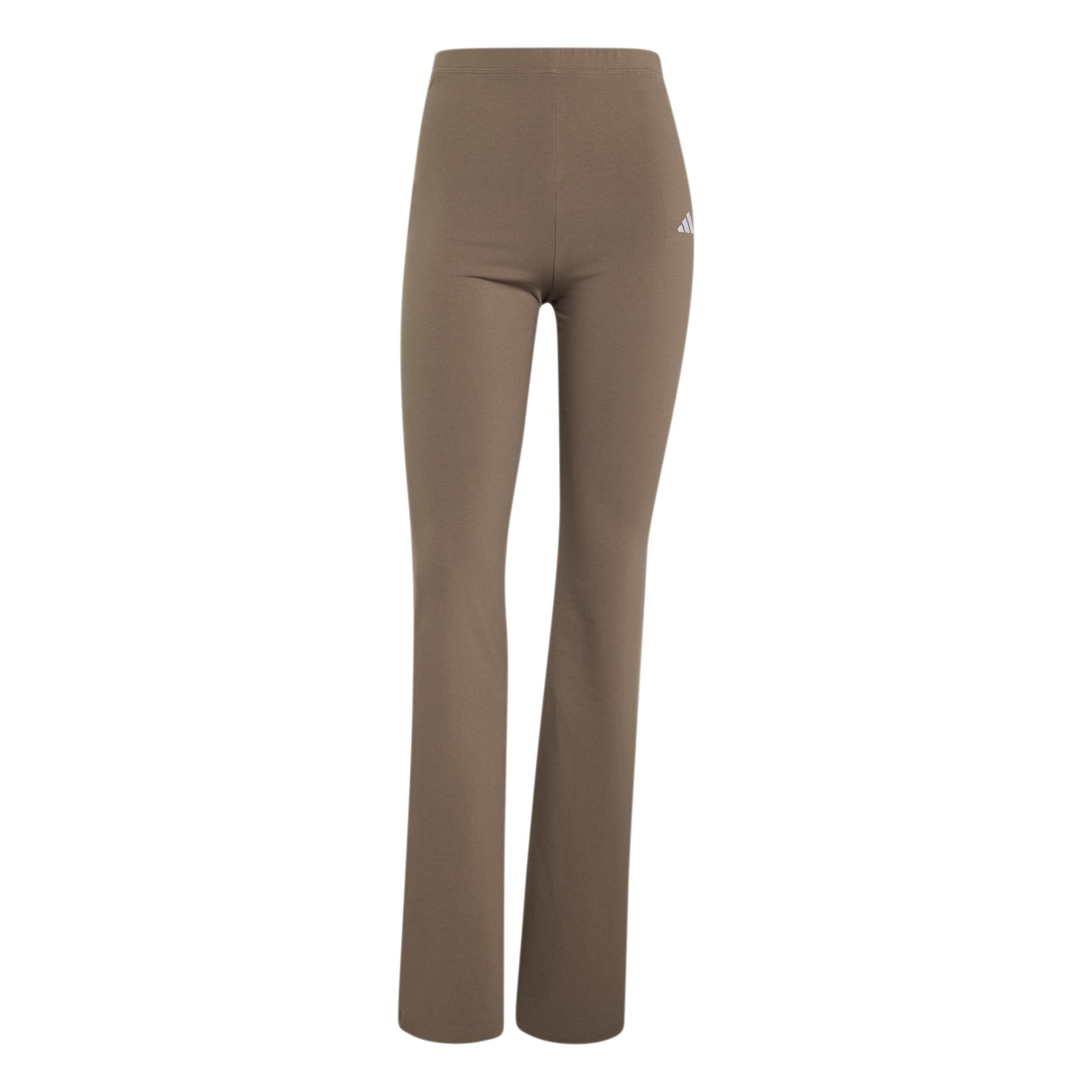 Adidas Women's Beige Flared Leggings Essentials