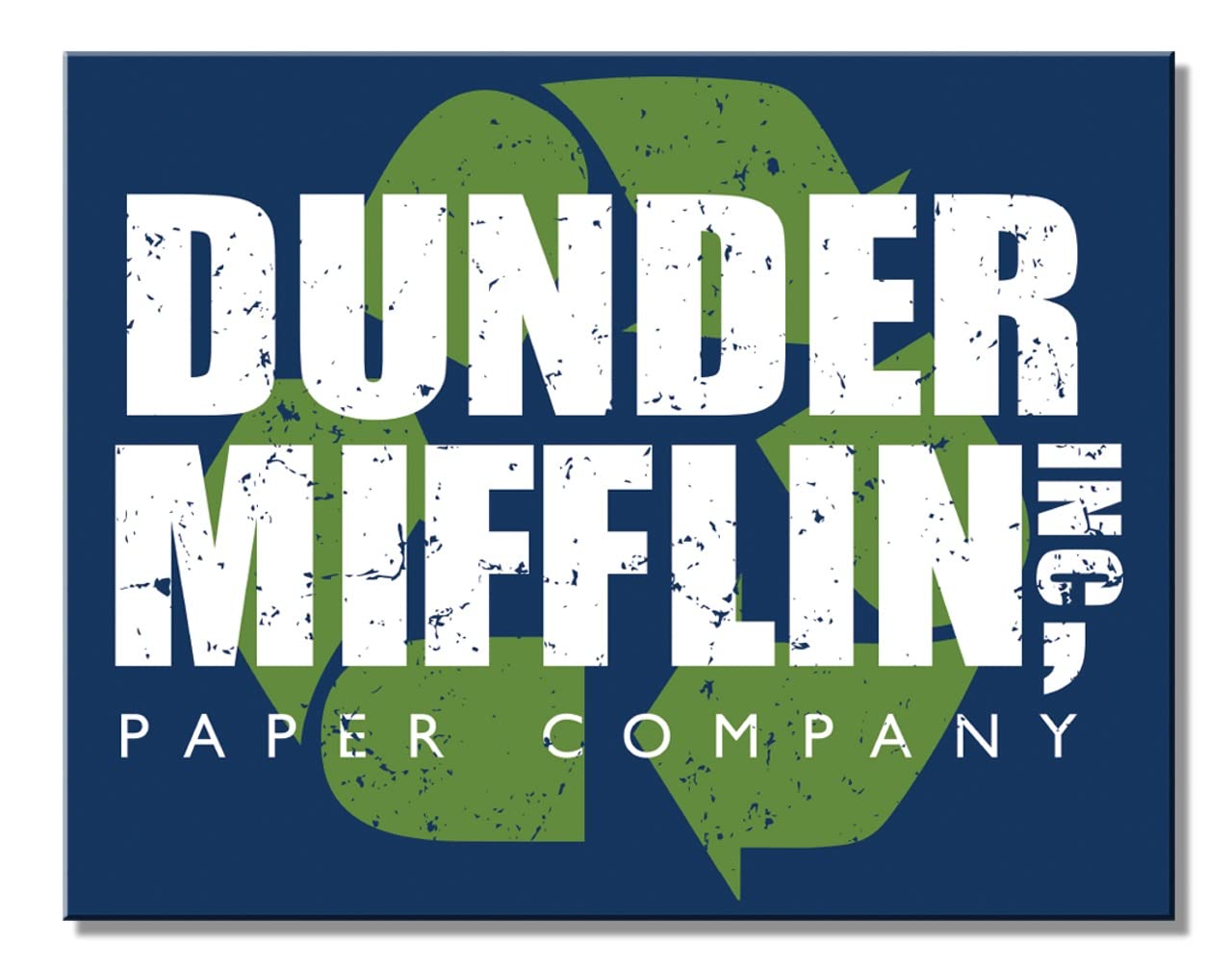 Plaque en métal Dunder Mifflin Desperate Enterprises décoration murale vintage nostalgique