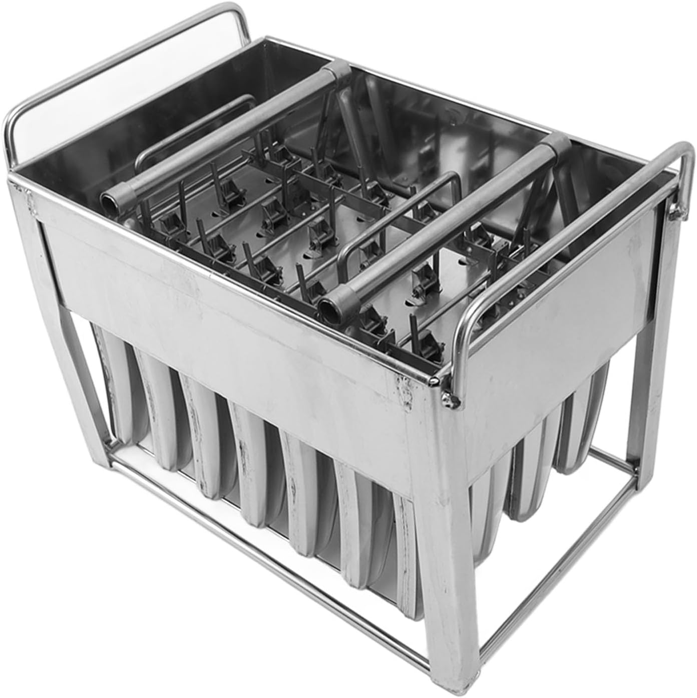Pilipane Stainless Steel Ice Lolly Mold Ice Pop Maker Large Capacity 28PCS Easy to Pull Out for Homemade Treats Family Fun DIY Ice Cream Mould