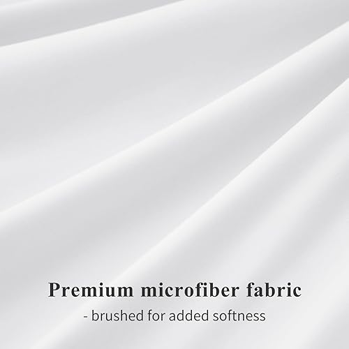 Vista 6 de Aisbo Juego de 2 fundas de almohada de tamaño King, paquete de 2 fundas de almohada blancas King con cierre de sobre, funda de almohada de Negro