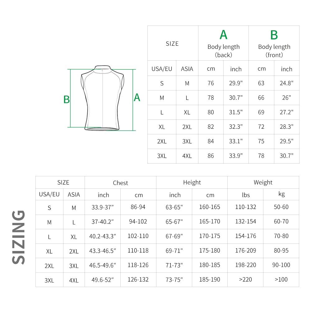 Chaleco de ciclismo para hombre y mujer, chaleco reflectante para correr, cortavientos, transpirable, sin mangas, chaleco deportivo impermeable a prueba de viento, chaleco ligero para correr