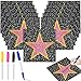 Movie Star Stickers Personalize Your Own Wall Cling Carpet Star Movie Theme Party Decorations with Markers Paint Pens for Classroom DIY School Home Bar Office Decor (12)