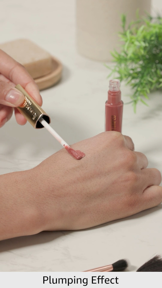 Amazon.com : Rimmel Stay Plumped Lip Gloss, 759 Spiced Nude, Pack