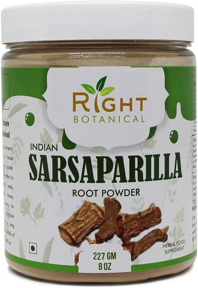 Sarsaparilla Root Powder (Indian Sarsaparilla Root/Hemidesmus Indicus), Natural Blood Purifier & Body Coolant | Supports as Diuretic Herbal Supplement - by Right Botanical (227g / 8 Oz)