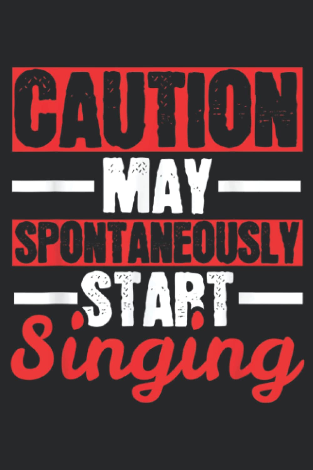 Singing Singer Choir Musician Musical Music Teacher Gift Good: Daily Planner Notepad To Do Schedule, Medium 6x9 Inches, 120 Pages, Printed Cover