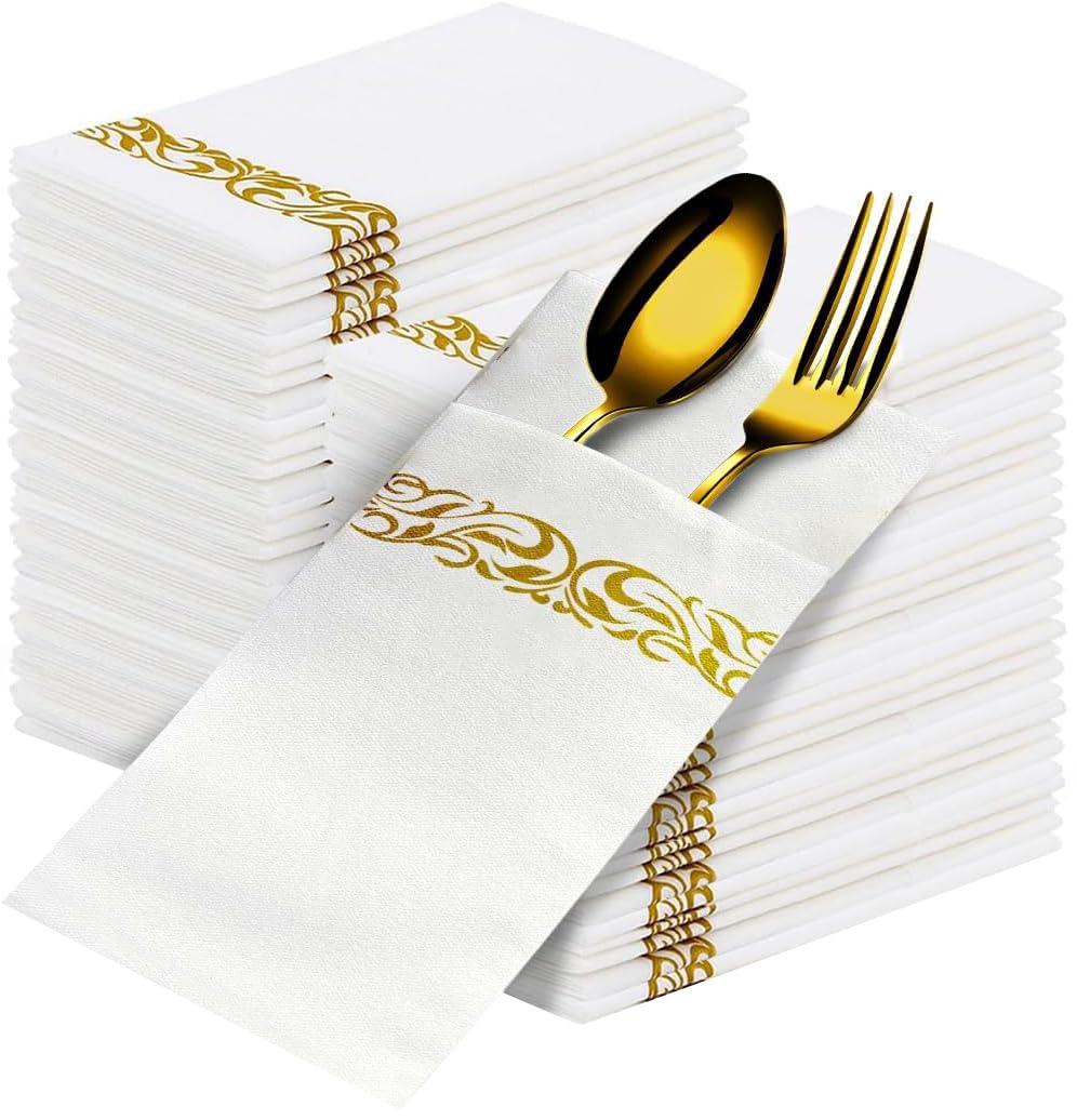 Servilletas desechables de bolsillo, 120 unidades