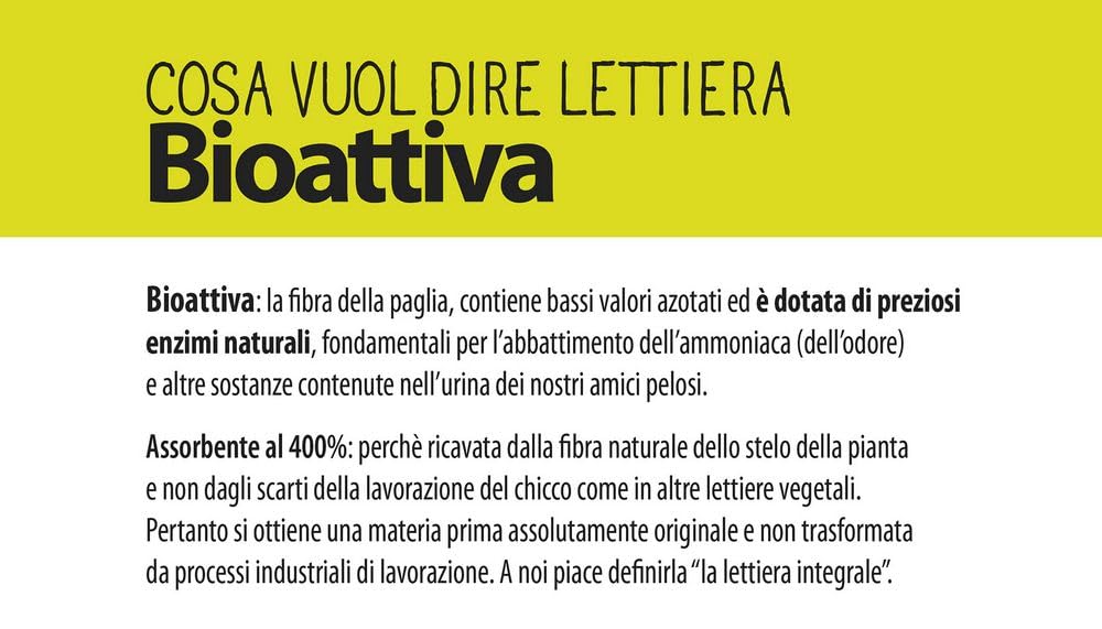 Paglianatura Kit 6 Pezzi - Lettiera Gatti Bioattiva alla Lavanda, 100% Naturale e Compostabile, Super Assorbente e Anti-Odore, 2,4 kg / 6 Litri
