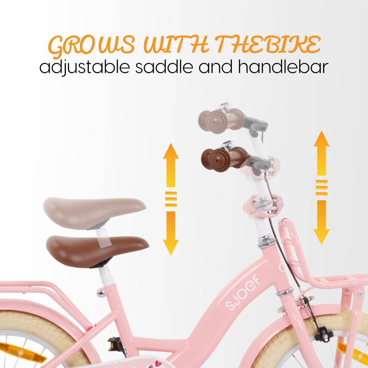 SJOEF Classic Kinderfahrrad 20 Zoll | Ab 6-8 Jahren | einfache Montage (95% vormontiert) | Kinder Fahrrad für Mädchen/Jugend