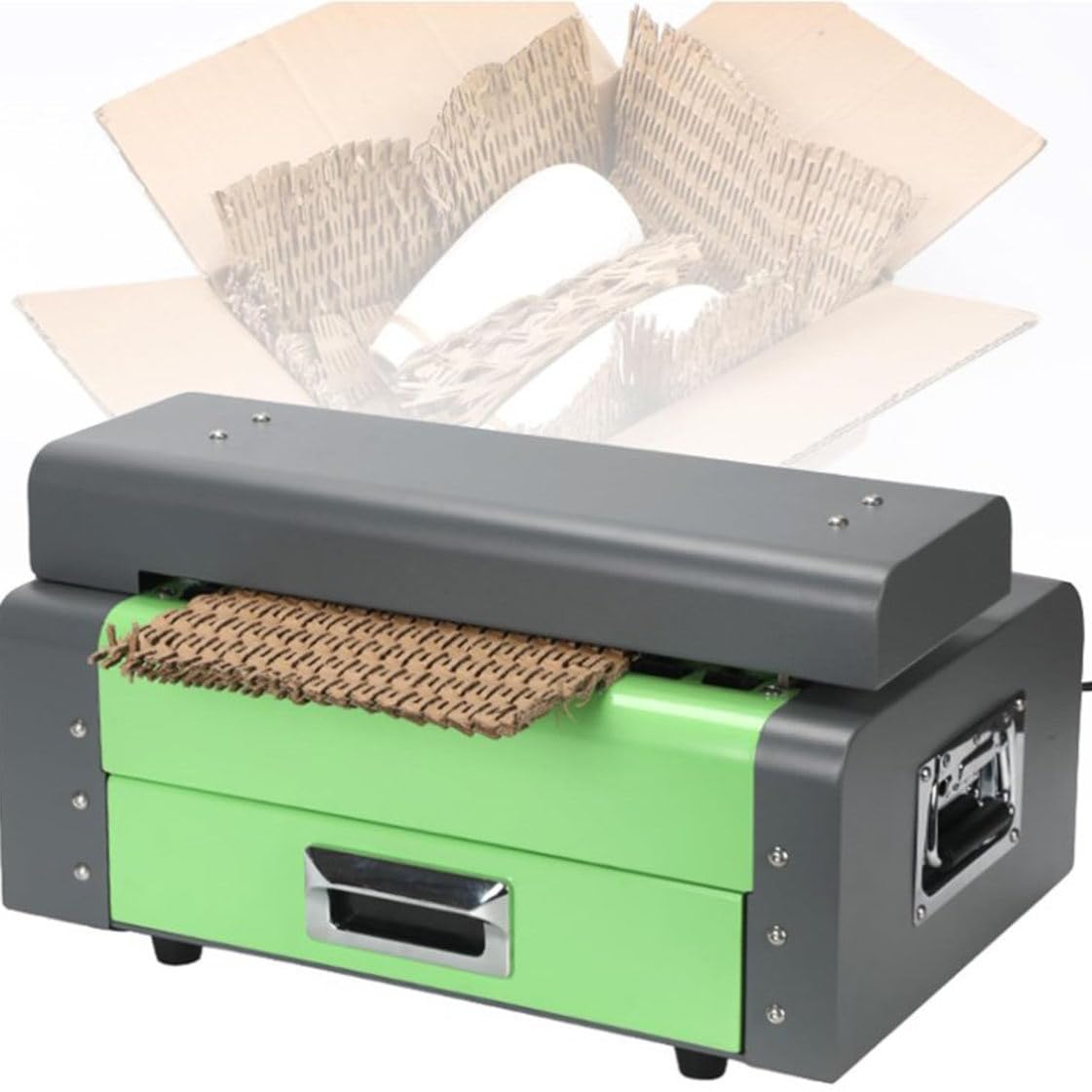 Umweltfreundliche Papierschneidemaschine, Papierpolstermaschine aus Wabenkarton, Schnittbreite 325 mm, für Keramik, Kunstwerke, Tassen, Teller, Bilderrahmen
