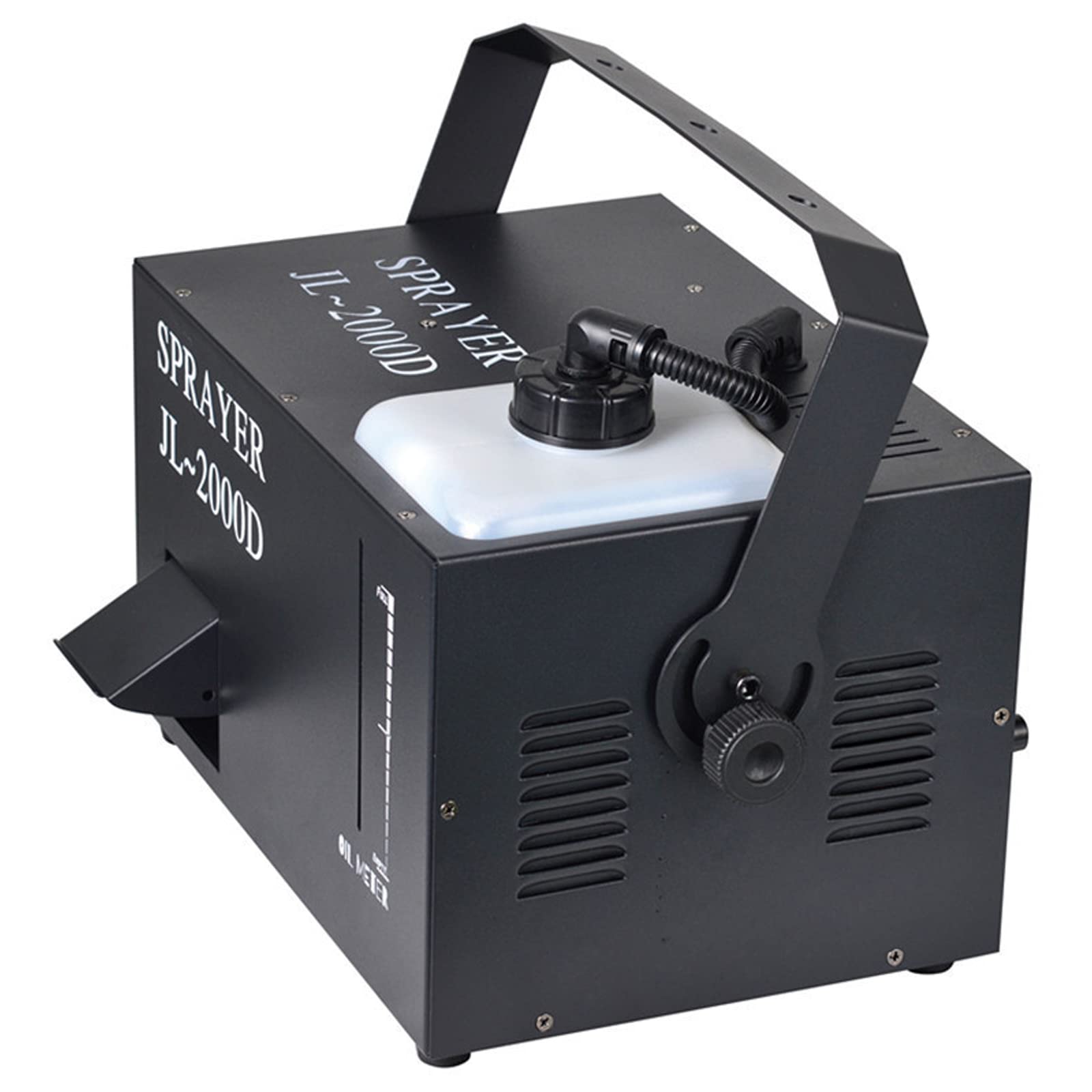 PRUJOY Máquina de Humo DMX de 2000W con Mango, máquina de Humo portátil para Halloween, Navidad, Bodas, actuaciones de DJ