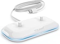 Vista 2 de Galvanox Cargador de cepillo de dientes dual para cepillos de dientes eléctricos Philips Sonicare - Repuesto para HX6100 funciona con limpieza