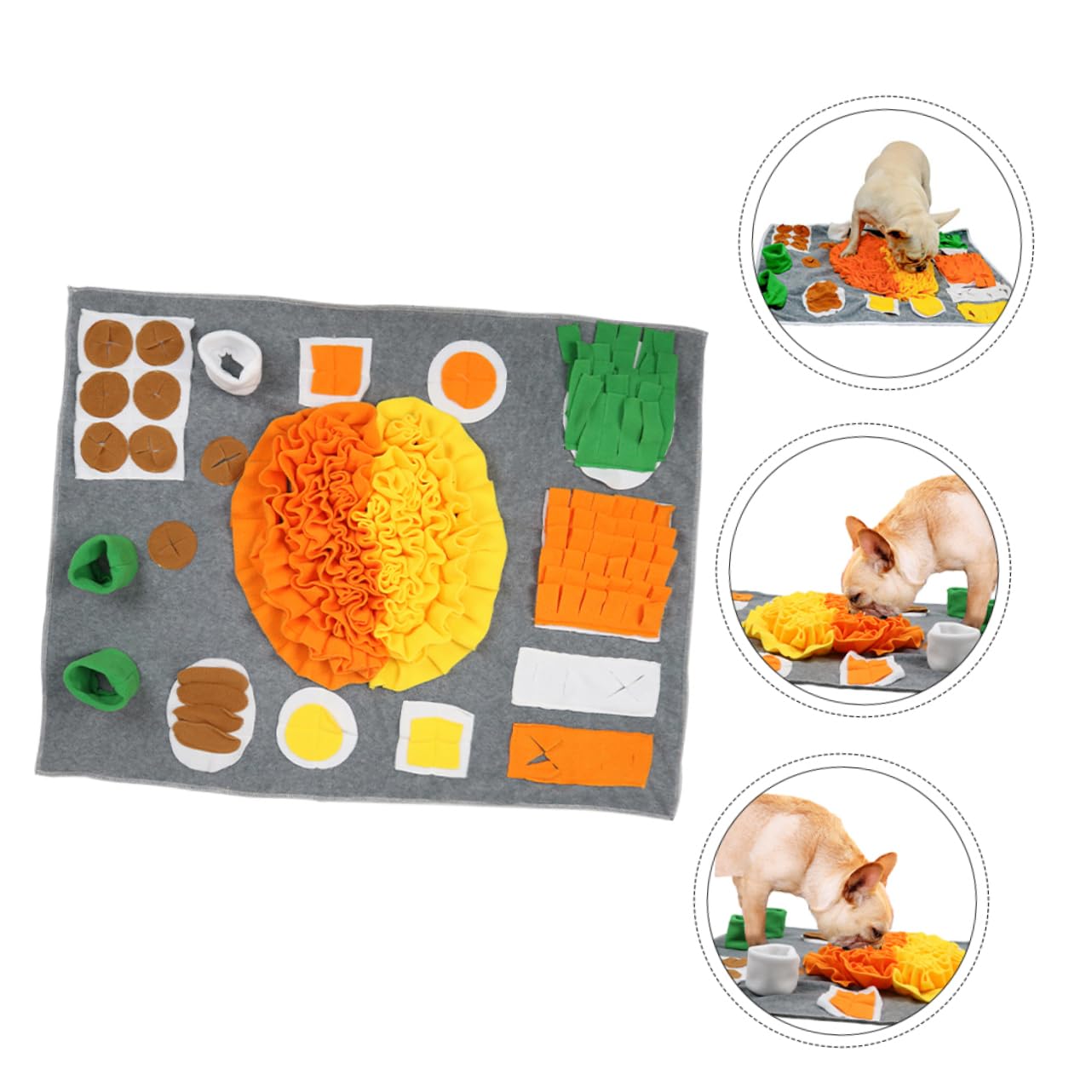 BESPORTBLE Tapis Renifleur pour Chien Distributeur Aliment Lent Jeu Odorant Stimulant