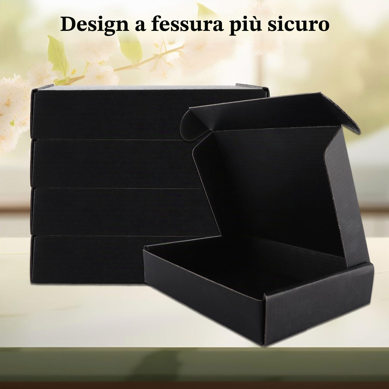 Confezione da 30 scatole per spedizioni nere, 200 x 140 x 40 mm, piccole scatole di cartone ondulato, scatole postali nere per imballaggio, spedizione, affari