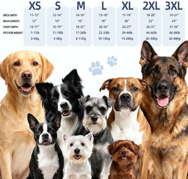 Dog Anxiety Vest Skin-Friendly Thunder for Dogs, Dog Calming Shirt for Thunder, Fireworks, Vet Visits and Separation - Keep Pet Calm Without Medicine (Blue, XL)