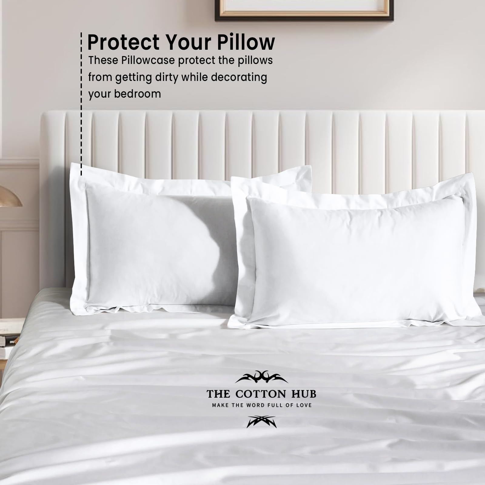 Touch of Class Romantic Regency Embroidered Scrolls on Parisian Blue Corded Sham Sham Piped European