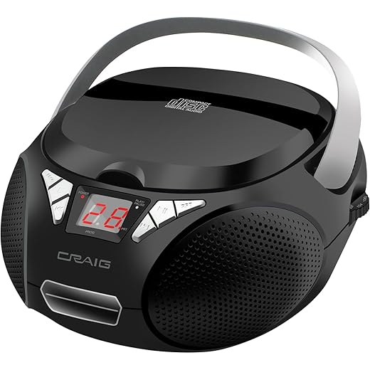 Craig CD6925 Portable Boombox with Radio