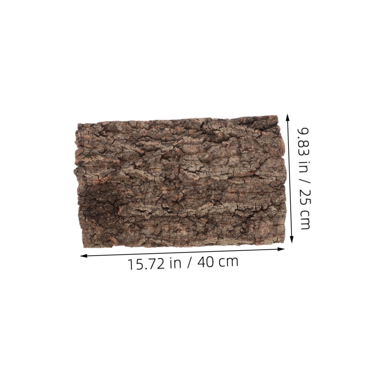 CIYODO Unique Reptile Tank Decor 2pcs Cork Bark Round Natural Tree Bark Backdrop for Snake Gecko Bearded Dragon Tortoise Crab Fish Tank Terrarium