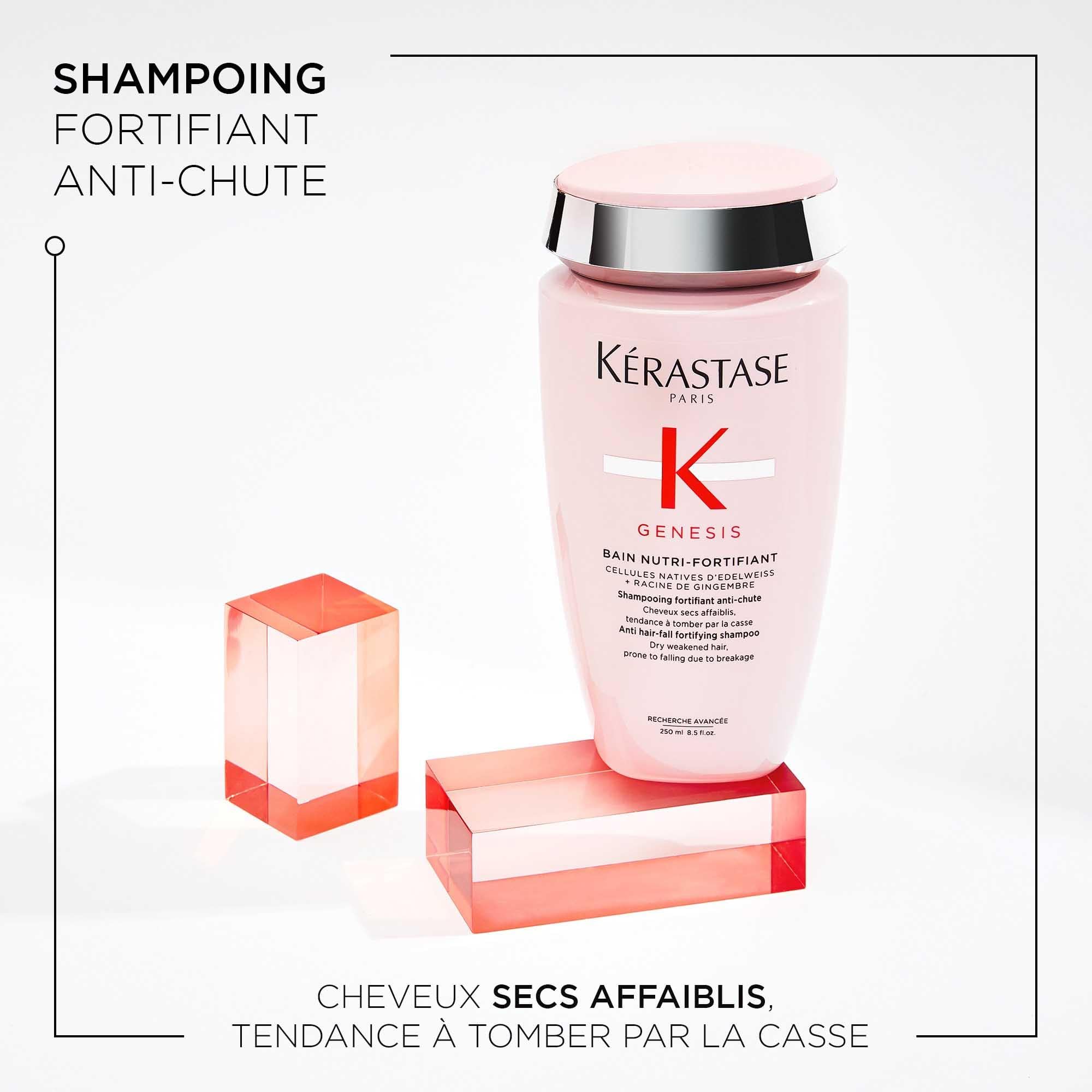 KÉRASTASE Genesis - Routine Nourissante & Anti-Casse pour Cheveux Fragiles - Shampoing Bain Nutri-Fortifiant + Masque Reconstituant + Sérum Anti-Chute Fortifiant