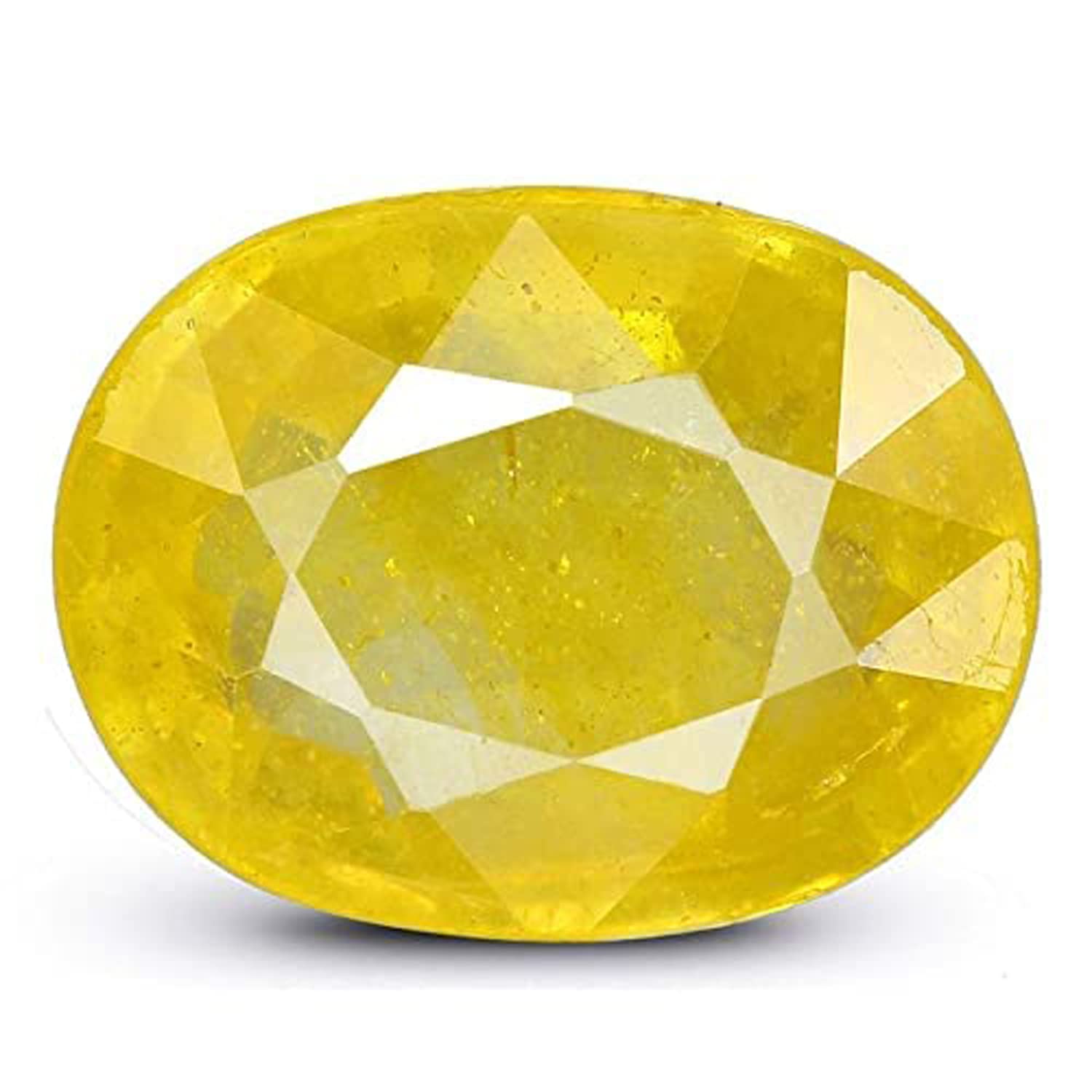 Kartik Gems9.25 Ratti Unheated Untreated Ceylone Yellow Sapphire Pukhraj Stone Original Certified Natural Gemstone