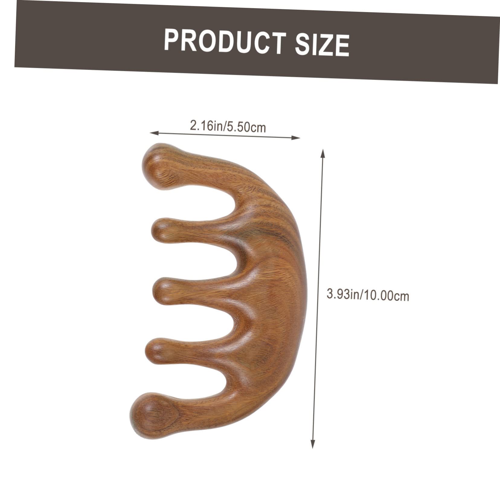 Gogogmee 1pc Green Sandalwood Massage Comb Eye and Massager Guasha Massage Tool Sandalwood Massage Tool Spray Massage Comb Scalp Massager Massaging Comb Gua Sha Facial Tool Body Massager