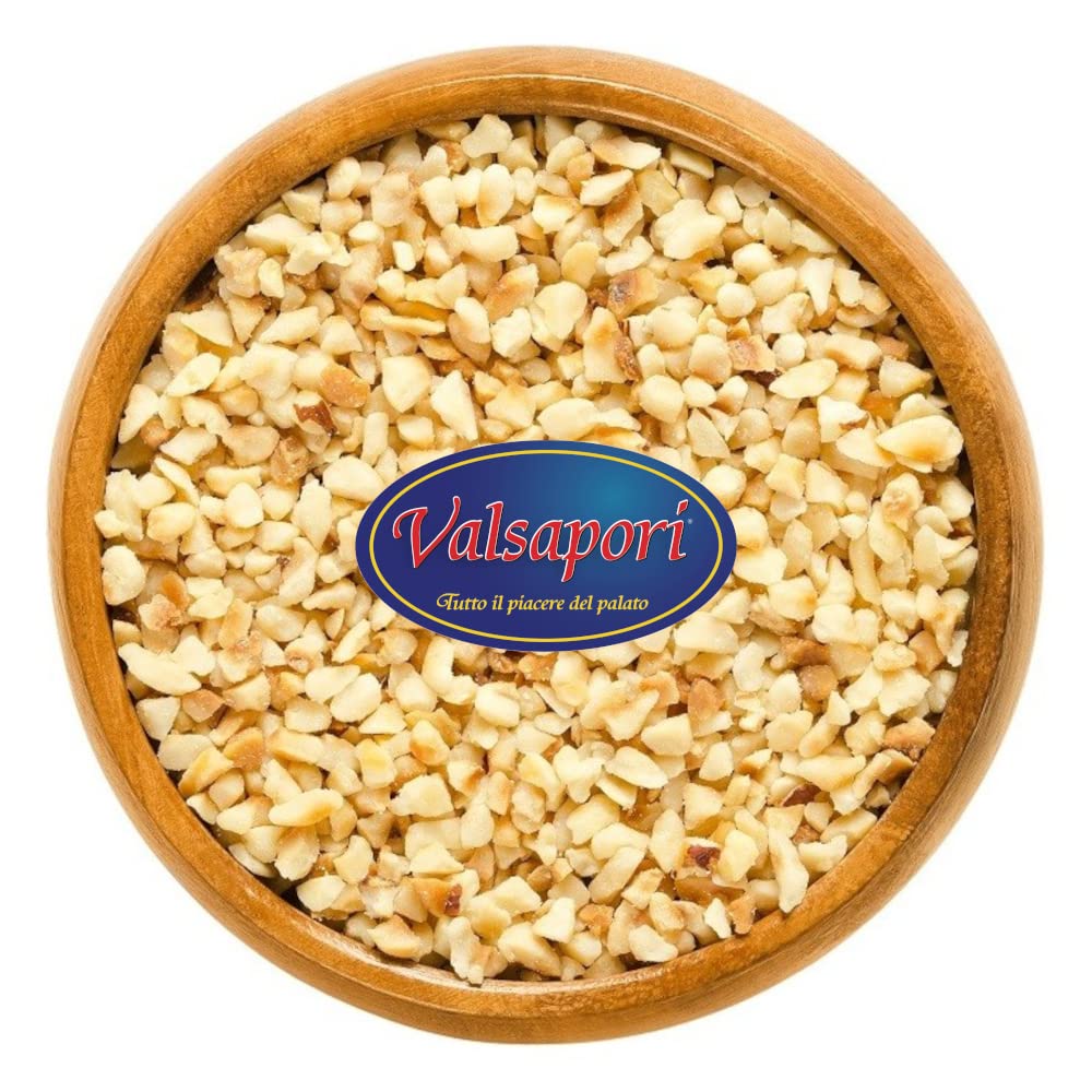 Valsapori - GRANELLA DI NOCCIOLE TOSTATE (500 gr) - Nocciole Turche Tritate e Tostate - Croccanti per Decorazioni e Dolci