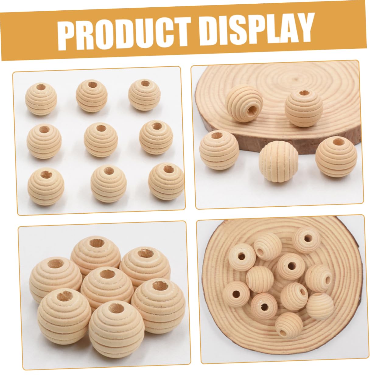 jojofuny Accesorios De Cuentas De Madera Perlas Lindas Encerado Perlas Diminutas Cuentas Espaciadoras Para Hacer Pulseras Pequeñas Para Hacer Pulseras 50 Piezas X 4