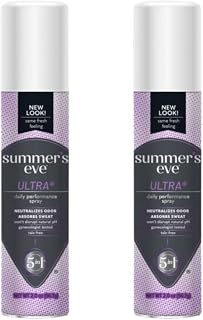Summer's Eve Ultra Daily Active Feminine Spray, pH Balanced Odor Neutralizer, 2oz Pack of 2 – Fresh for Active Women