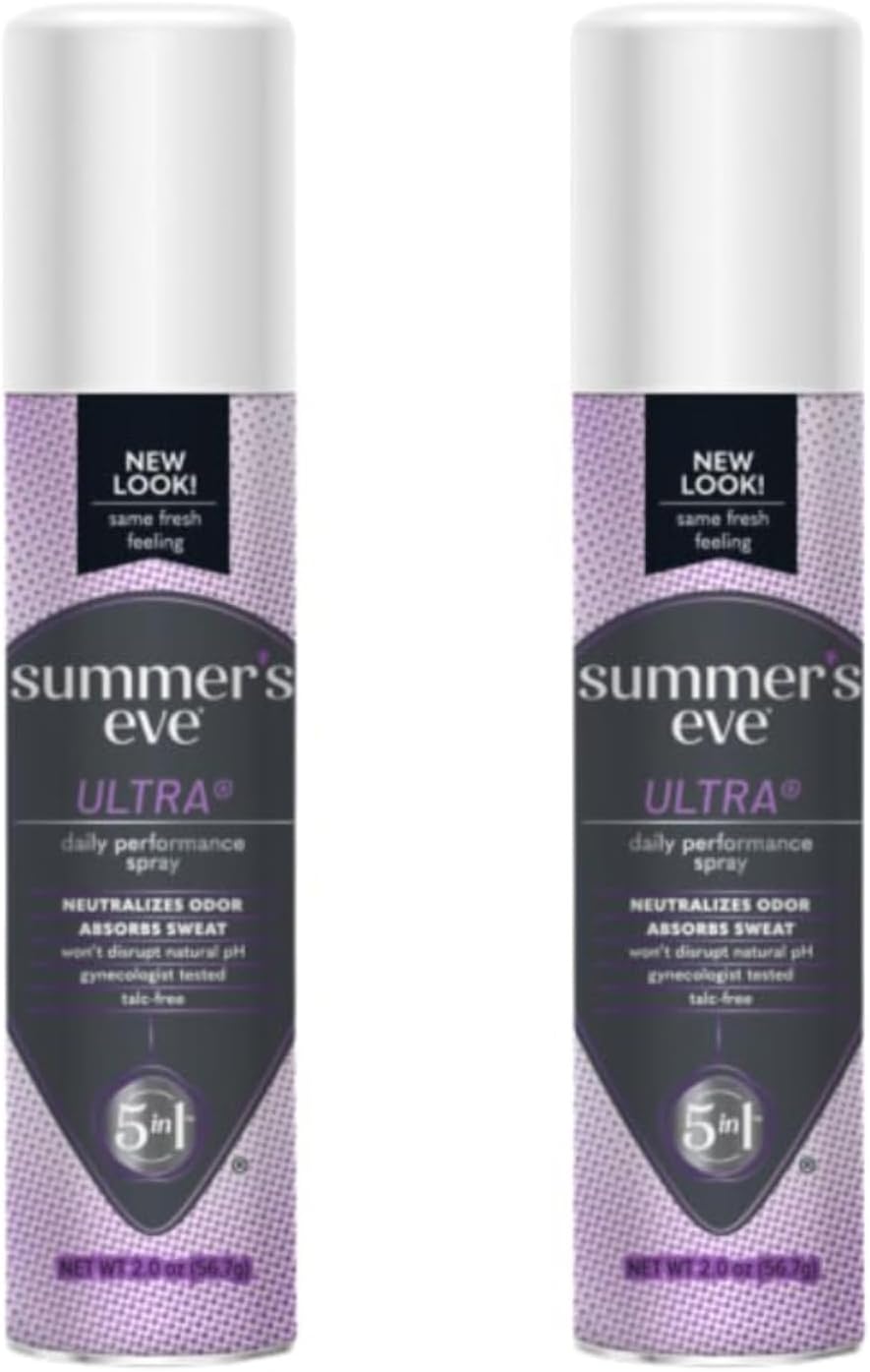 Summer's Eve Ultra Daily Active Feminine Spray, pH balanced, 2 Oz (Pack of 2)
