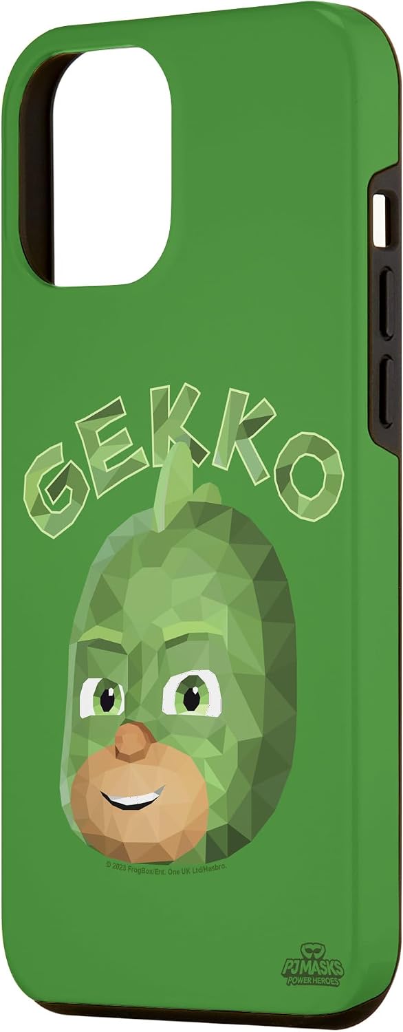 iPhone 14 Pro Max PJ Masks Power Heroes Gekko Smiling Big Face Polygon Logo Case