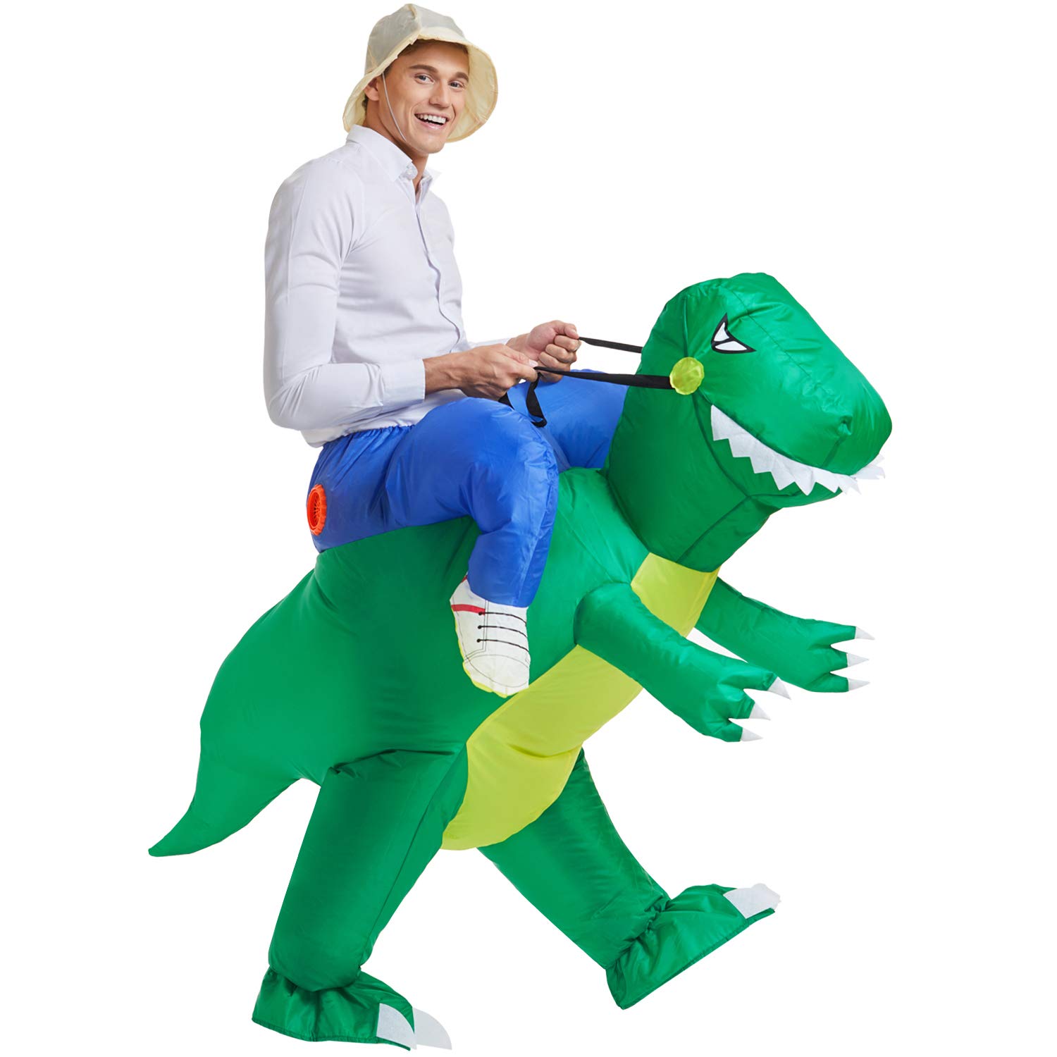 YEAHBEER Inflatable Dinosaur Costume TRex Fancy Dress...B073F7CMN1