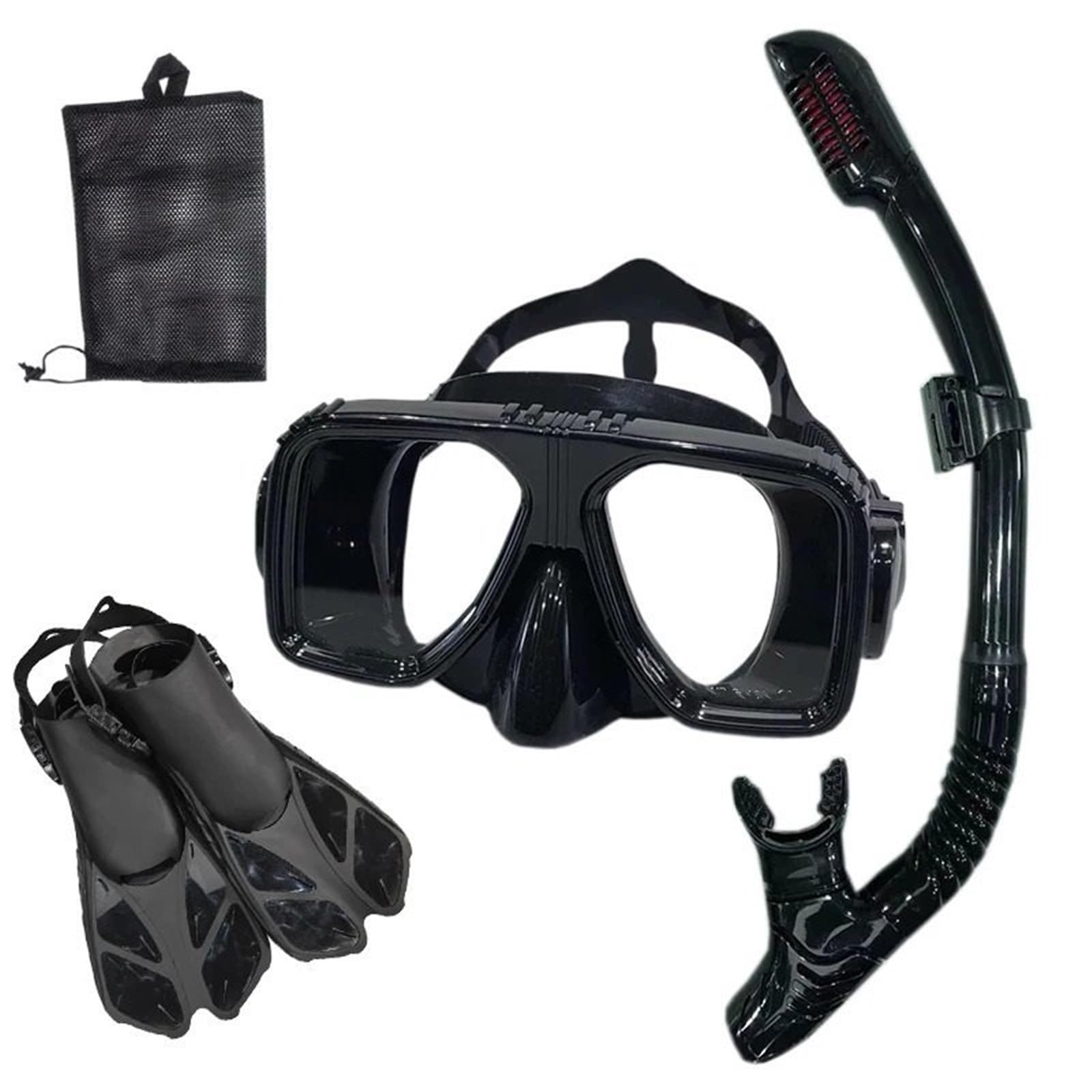 Máscara de Snorkel Buceo Máscara de Buceo y Gafas de Buceo con Tubo de respiración, Conjunto de Tubo de natación para Adultos Unisex