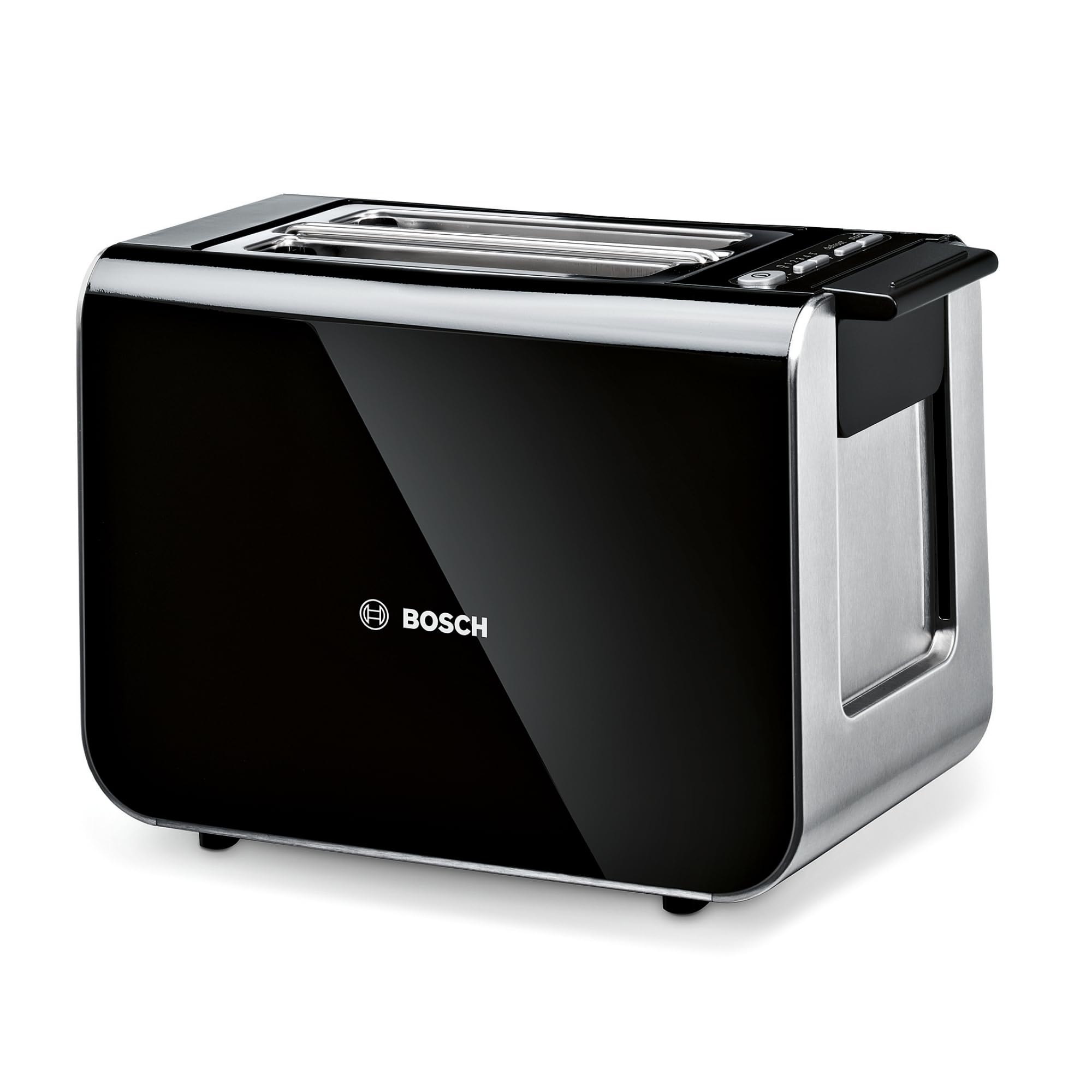 Bosch - Tostador Styline, 2 ranuras, Función descongelación, Negro, TAT8613N