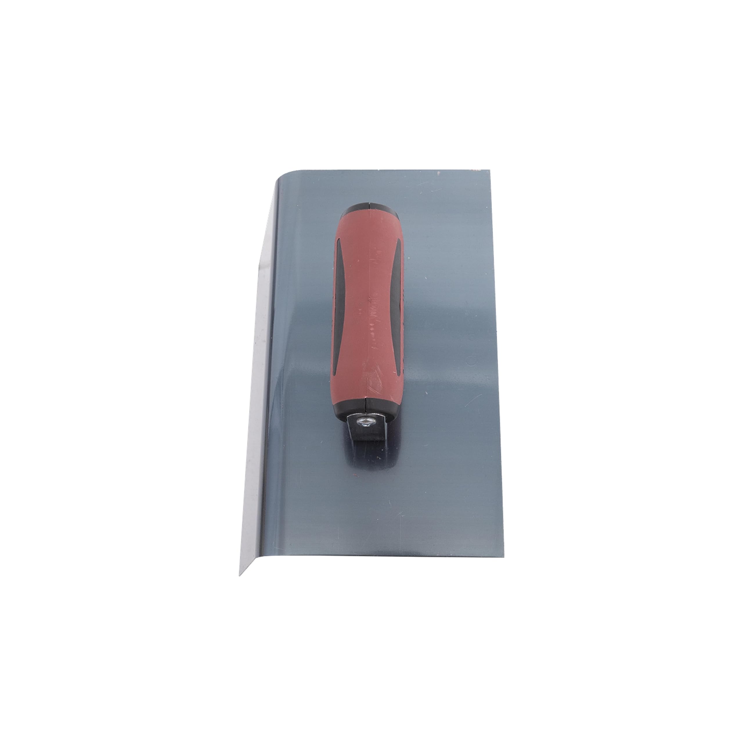 Kielnia z zaokrąglonym narożnikiem zewnętrznym Marshalltown, uchwyt Durasoft, R 19 mm, stal niebieska, wymiary: 229x127x127 mm