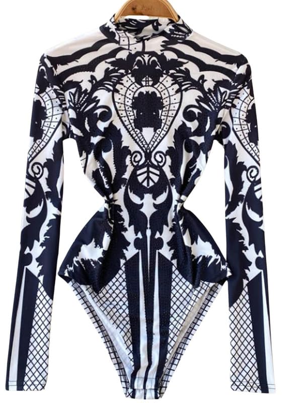 Women's Jumpsuit - Multicolor Febric Blend Jumpsuit Full Sleeve Printed Jumpsuit (8455)-image-0