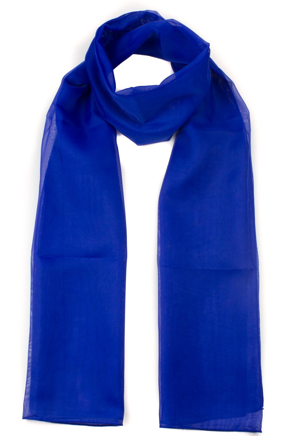 Mytoptrendz® - Classy Elegant Plain Chiffon Scarf Lightweight Soft Sheer Neck Wrap for Women (Royal blue)