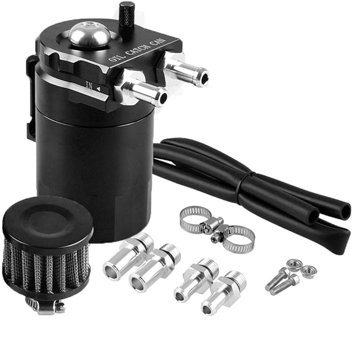 Buy Universal Car Oil Catch Can Kit Reservoir Tank 300ml with Breather