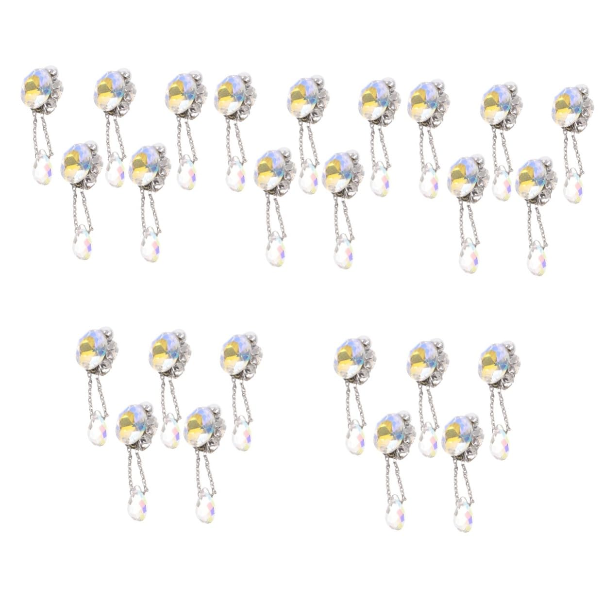 PACKOVE 25pezzi Ciondoli Per Nail Art Strass Decorazioni Unghie Adorabili e Uniche Accessori Per Unghie Fai Te Per Donne e Saloni Di Bellezza