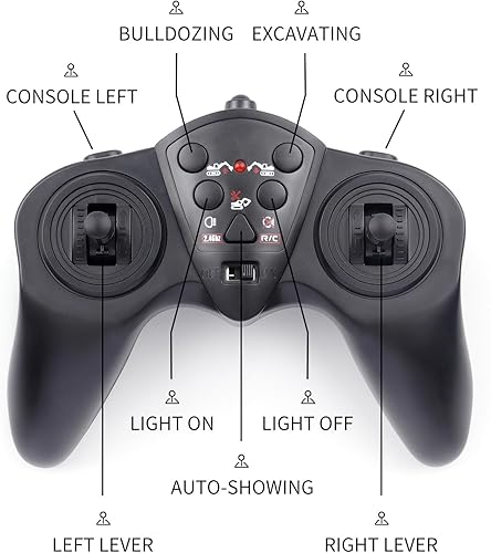 Miniatura 2 de PREPOP Excavadora de juguete con control remoto para niños de 6 a 12 años, el mejor regalo de cumpleaños para niños de 6, 7, 8, 9, 10, 11 años